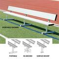 Ssg / Bsn Portable Bench With Back - 27 Feet Aluminum BEPG27